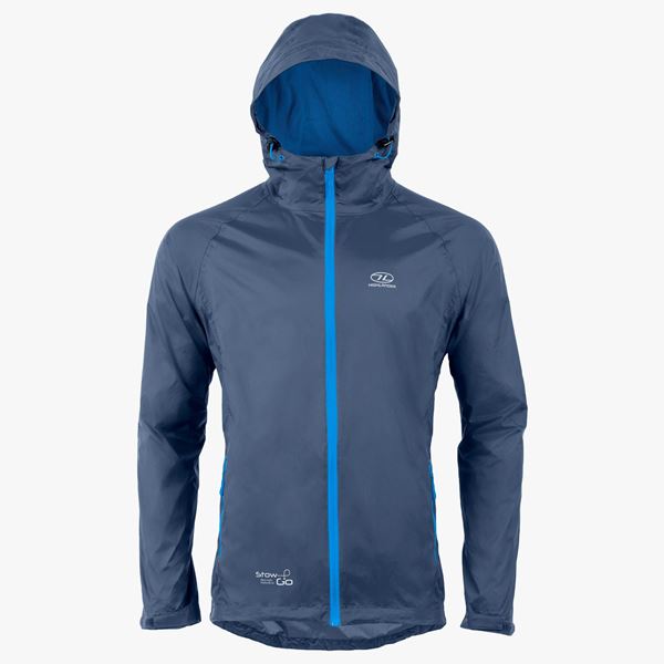 Picture of Stow & Go Packaway Jacket Navy Blue